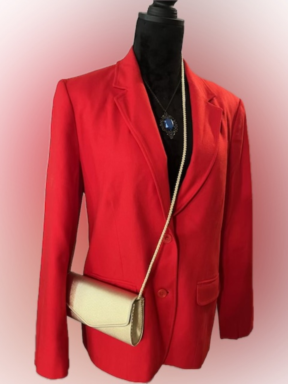 Vintage PENDLETON Bright Red Single-Breasted Blazer